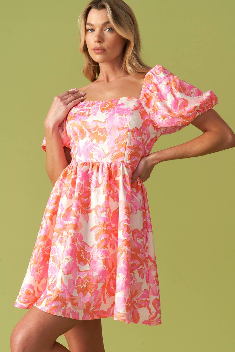 ALWAYS GOOD WOVEN MINI DRESS Flying Tomato